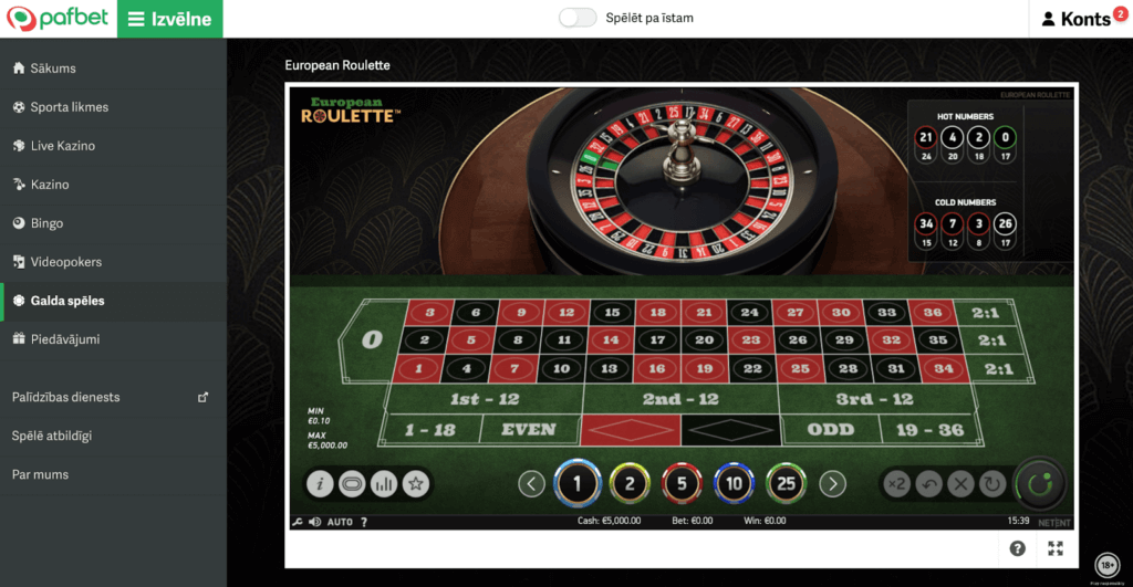 Eiropas ruletes virtuālais - Pafbet Eiropas ruletes virtuālais
