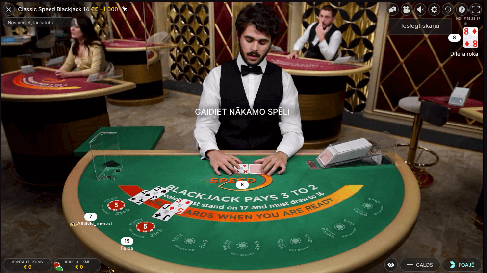 Speed Baccarat spelu