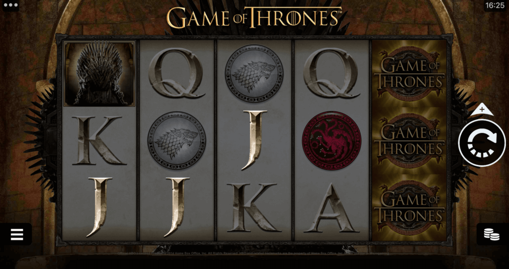 Game of Thrones online spēļu automāts