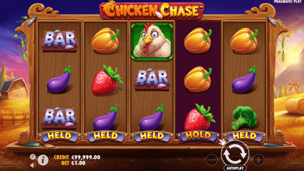 Chicken Chase spēļu automāts