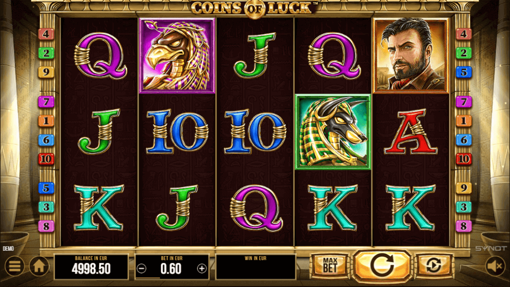 Coins of Luck online spēļu automāts
