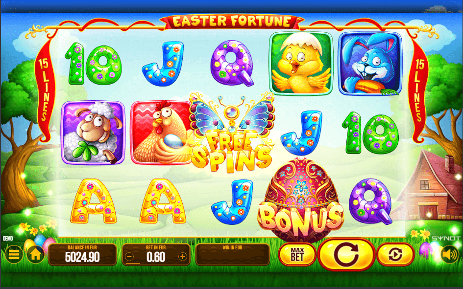 Spēļu automāta Easter Fortune ekrānšāviņš