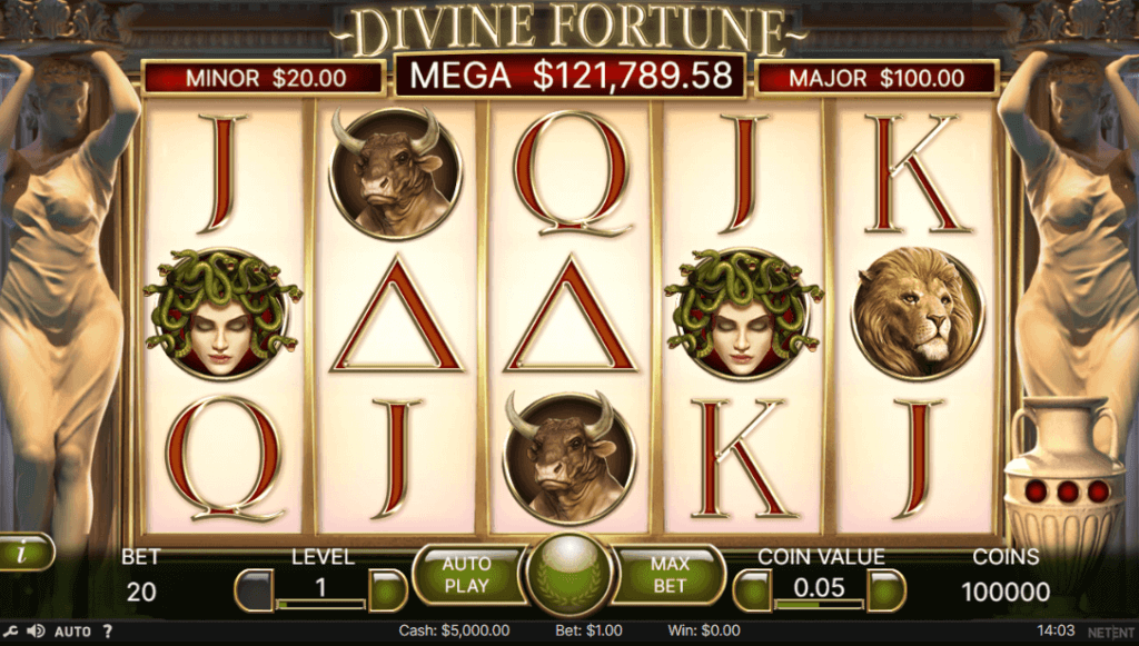 Divine Fortune spēļu automāts no NetEnt