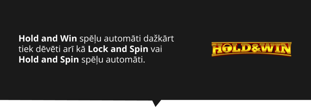 Hold and Win spēļu automātu dažādās nosaukumu variācijas