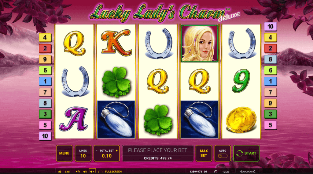 Lucky Lady's Charm Deluxe online spēļu automāts no Novomatic