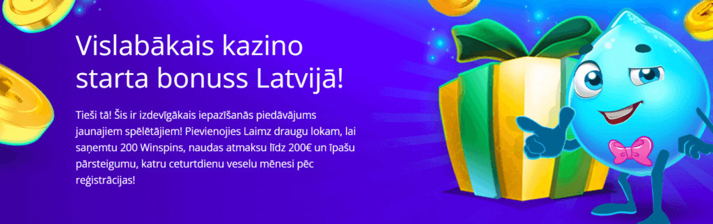 Laimz kazino iepazīšanās piedāvājums