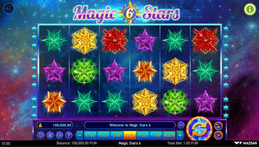 Magis Stars 6 spēļu automāts no Wazdan