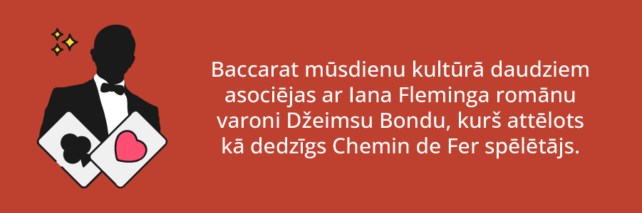 Baccarat asociācija ar Džeimsu Bondu