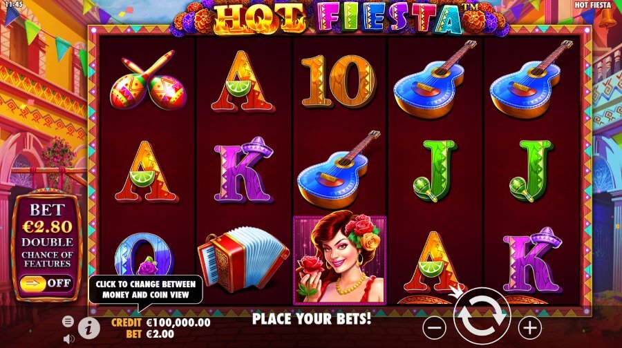 Hot Fiesta spēļu automāts no Pragmatic Play