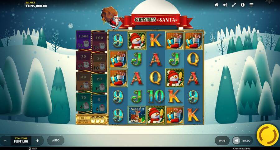 Christmas Santa tiešsaistes spēļu automāts no Max Win Gaming