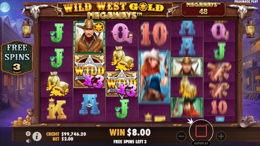 Wild West Gold Megaways spēļu automāta Wild simbols