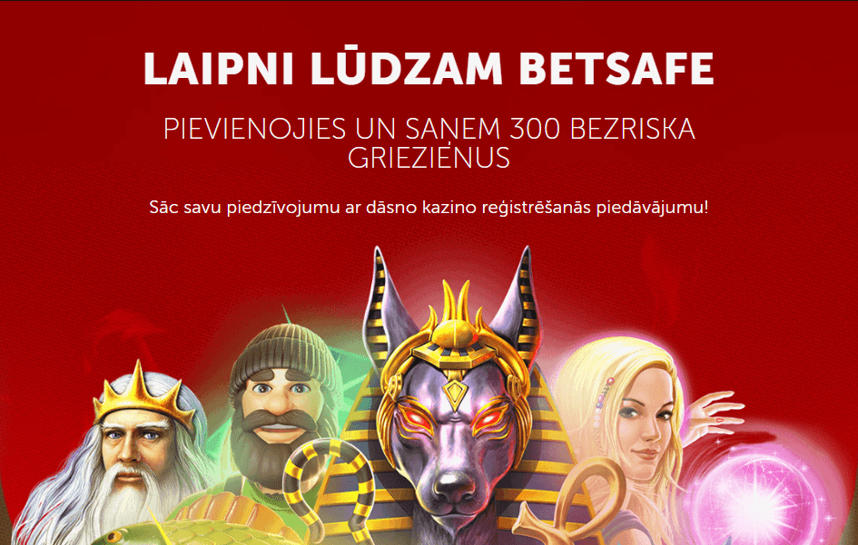 Betsafe kazino iepazīšanās piedāvājums