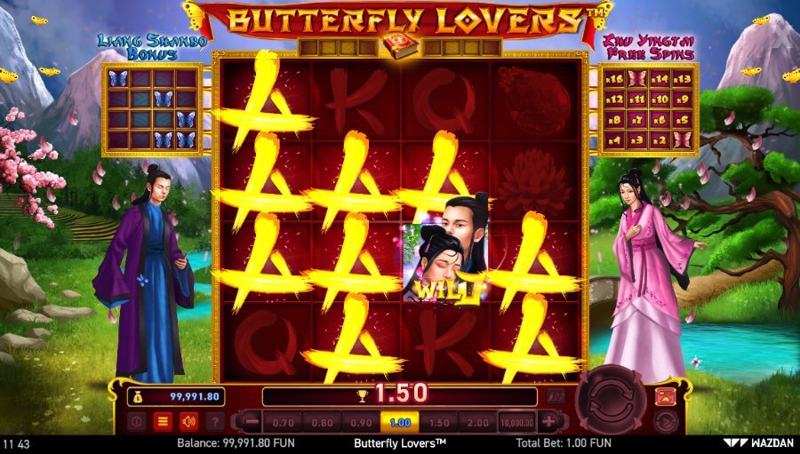 Wazdan spēļu automāta Butterfly Lovers Wild simbols