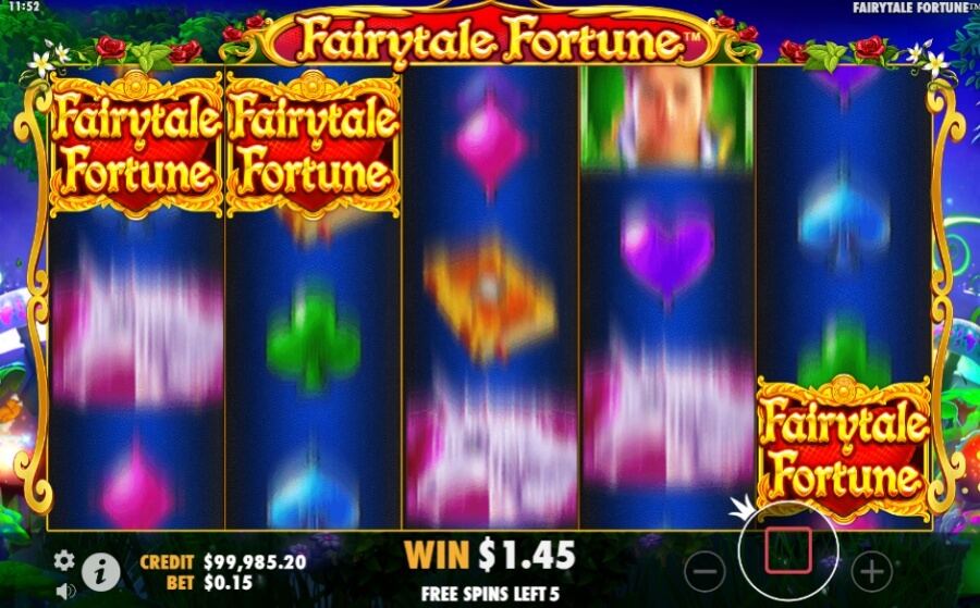 Fairytale Fortune spēļu automāta Raining Wilds funkcija