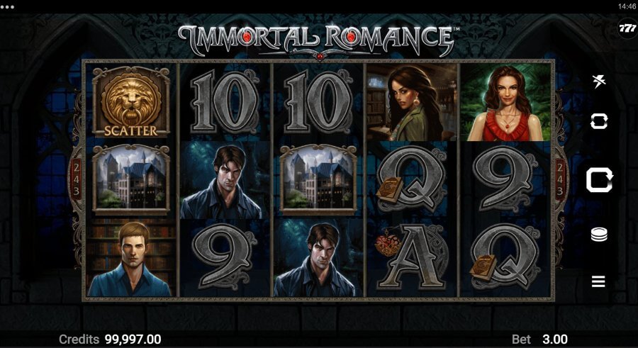 Immortal Romance tiešsaistes spēļu automāts no Games Global