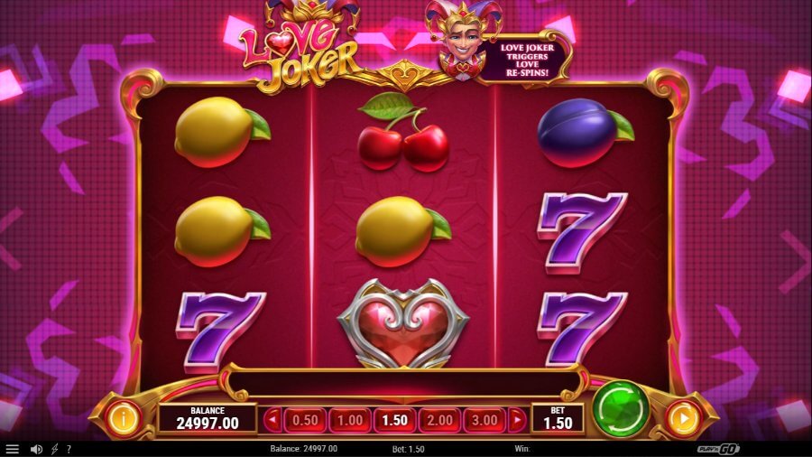 Love Joker tiešsaistes spēļu automāts no Play'n GO