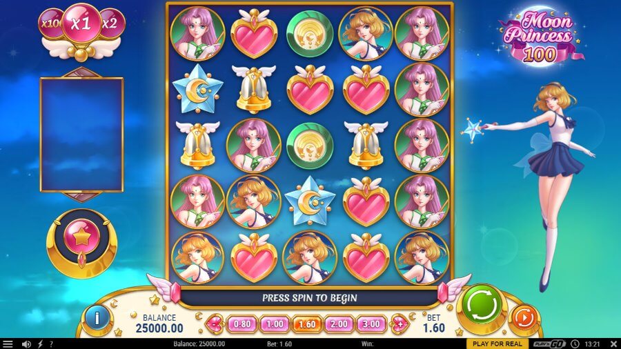 Moon Princess 100 tiešsaistes spēļu automāts no Play'n GO