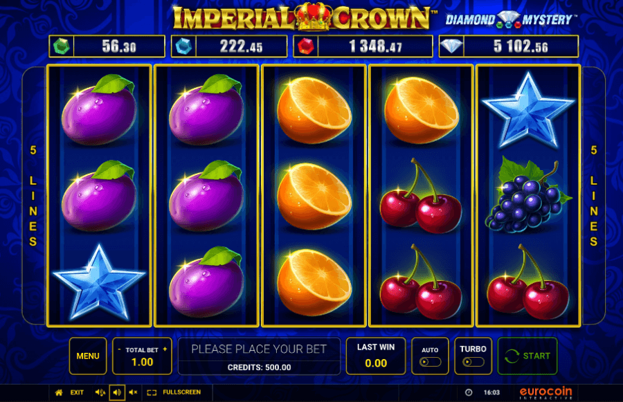 Imperial Crown tiešsaistes spēļu automāts no Greentube