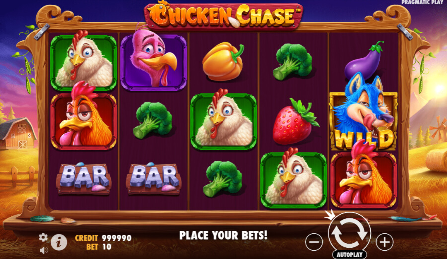 Chicken Chase Lieldienu spēļu automāts no Pragmatic Play