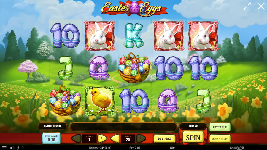 Easter Eggs Lieldienu spēļu automāts no Play'n GO