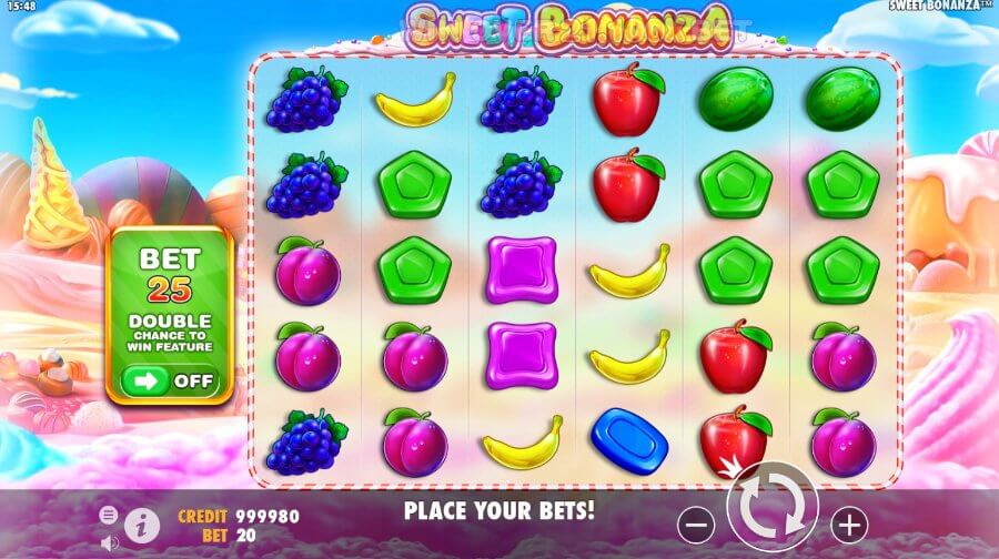 Augstu izmaksu spēļu automāts Sweet Bonanza